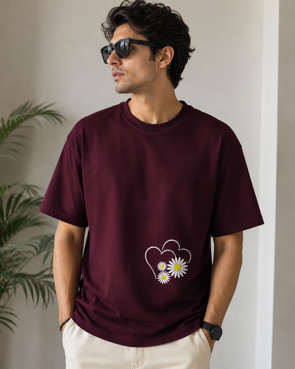Embroidery Supima Cotton T-Shirt For Men's