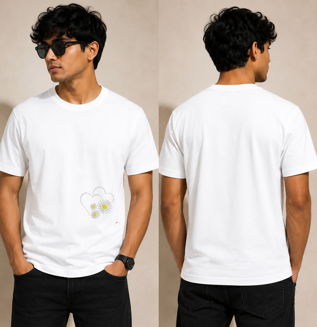 Embroidery Supima Cotton T-Shirt For Men's