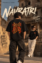 Navratri Special Dandiya – Unisex Oversized T-Shirt