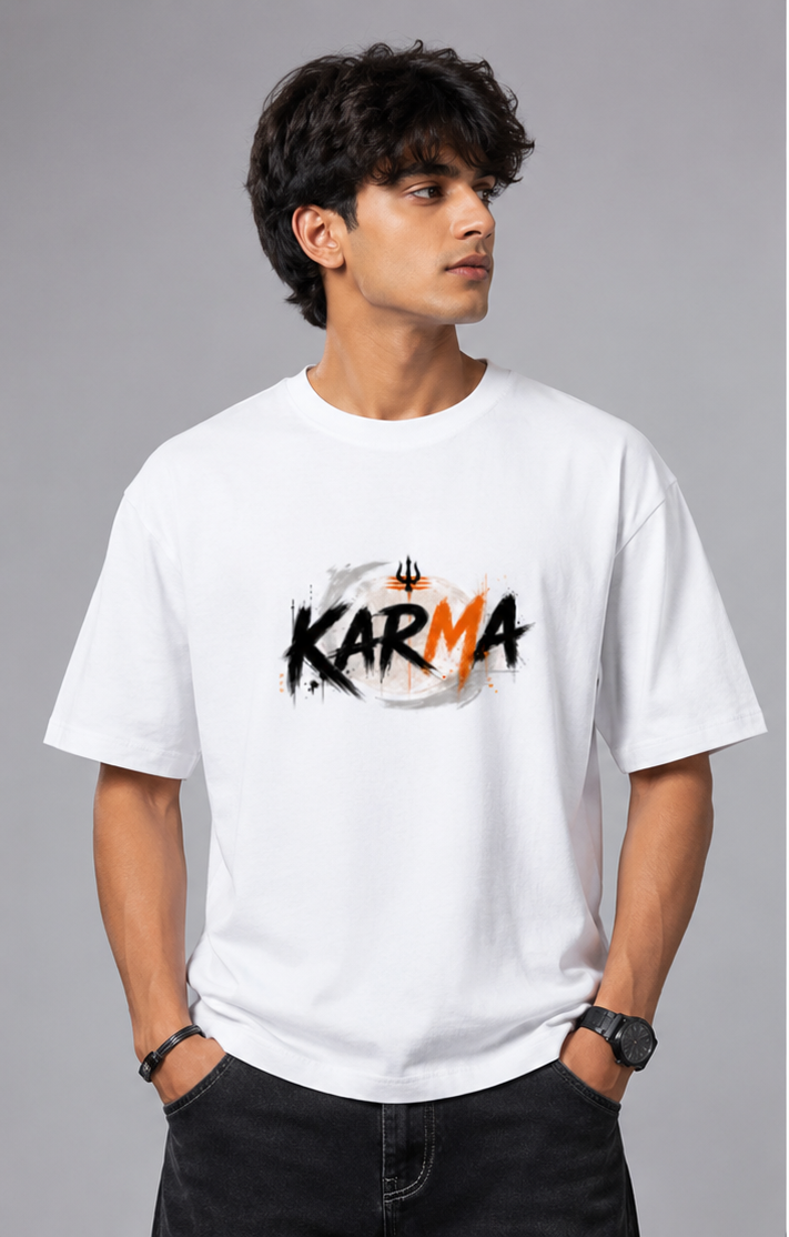 Typography Oversized fit Classic T-Shirt for men's