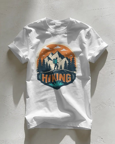 Round Neck T-Shirt For Hiking lover