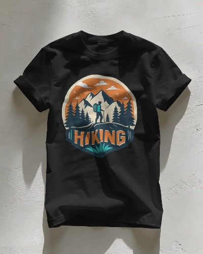 Round Neck T-Shirt For Hiking lover